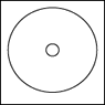12cmDVD・CD/内径17mmの用紙画像